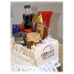 "Custom" Gift Basket Starters - Crate, shredding, cello & ribbon